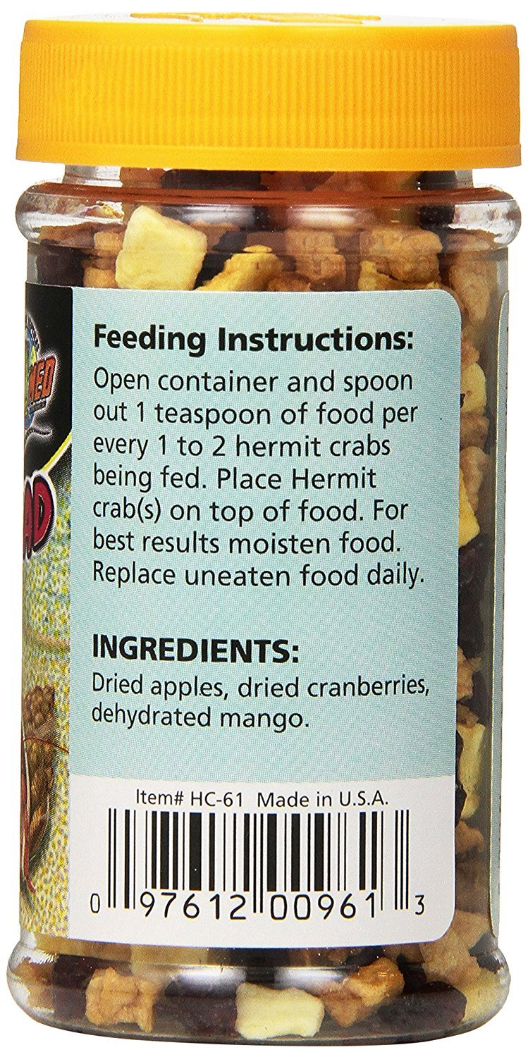 Zoo Med Hermit Crab Fruit-Salad All Natural Fruit Treat - 0.85 oz (2 Pack) - Healthy Snack for Hermit Crabs - Perfect for Feeding & Enrichment in Crab Habitats