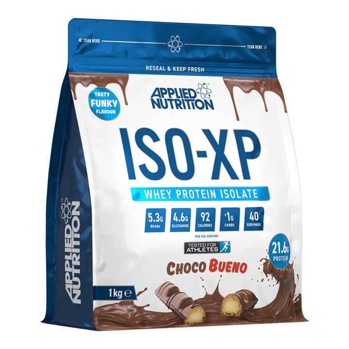 Applied Nutrition ISO XP Whey Protein Isolate Powder - 1kg (40 Servings) | High Protein, Low Carb, Fast Absorption for Muscle Recovery & Growth - Perfect for Post-Workout, Gym, and Fitness Enthusiasts