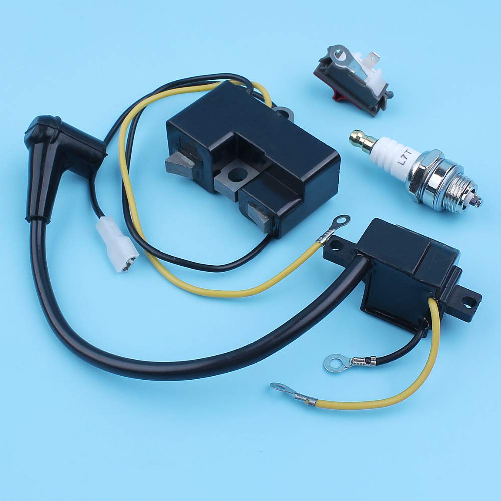 Husqvarna 61 66 266 162 & Jonsered 630 670 Super II Champ Chainsaw Ignition Coil Magneto Module Set (Part #501516201/501617201) - High-Performance Replacement Parts for Smooth Chainsaw Operation in Wood Cutting & Forestry Work