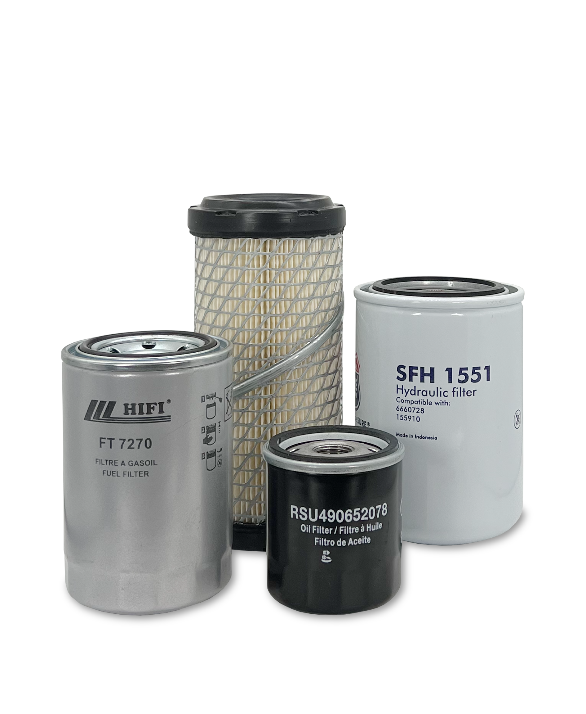 HERO® Maintenance Filter Kit for Scag STT-31BSD Sabre Tooth Tiger Zero Turn Mower - Air & Oil Filters Replacement - Perfect for Lawn Care & Landscaping Maintenance