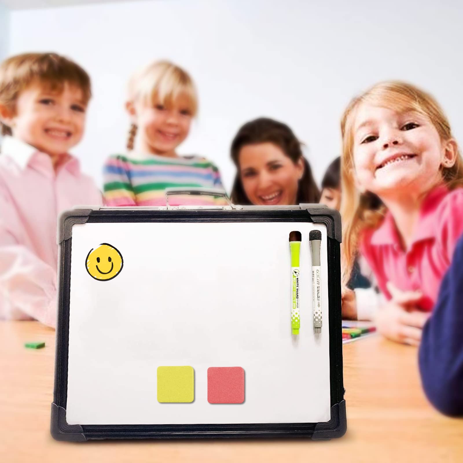 48 Pack Magnetic Whiteboard Erasers - Washable & Reusable Dry Erase Board Cleaners for Kids & Adults - Perfect for Classrooms, Offices & Home Use on Magnetic, Glass & Soft Whiteboards