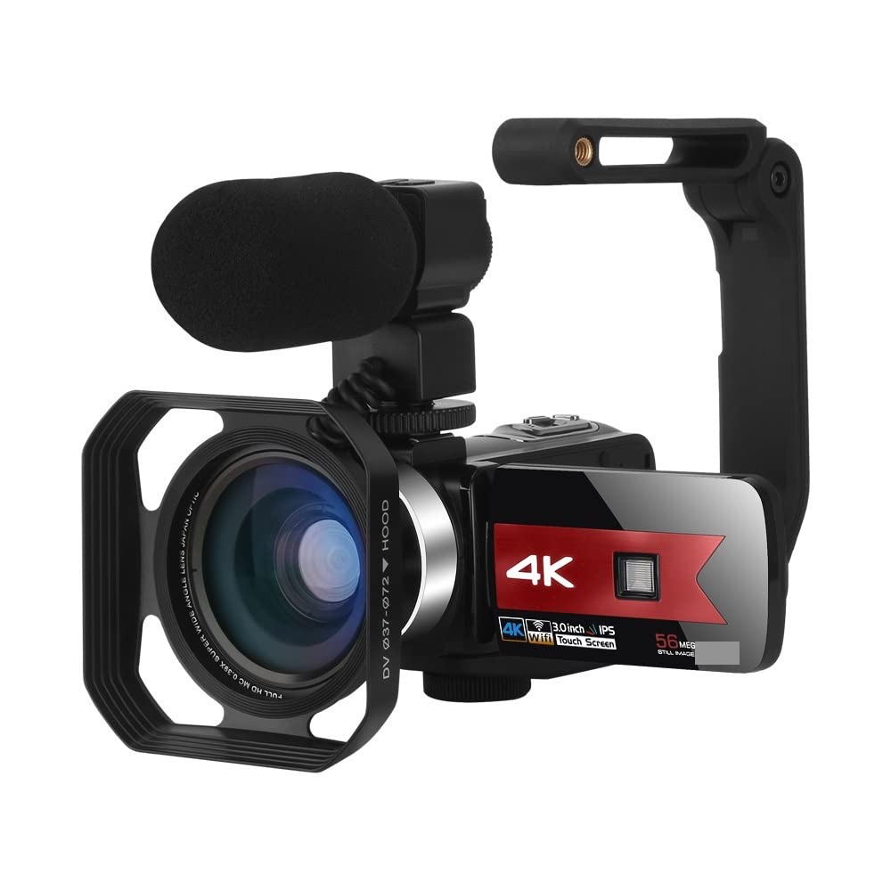 **AUBEST 4K UHD 56MP Professional Digital Camcorder with IR Night Vision - Perfect for Vlogging, Live Streaming & Outdoor Recording (No SD Card, Red)**    **Use Cases:** Ideal for YouTube vlogging, live streaming, outdoor adventures, night filming, and professional video recording.