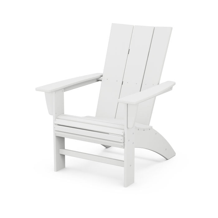 POLYWOOD Modern Curveback Adirondack Chair - Weather-Resistant Outdoor Furniture for Patio, Poolside & Garden Relaxation