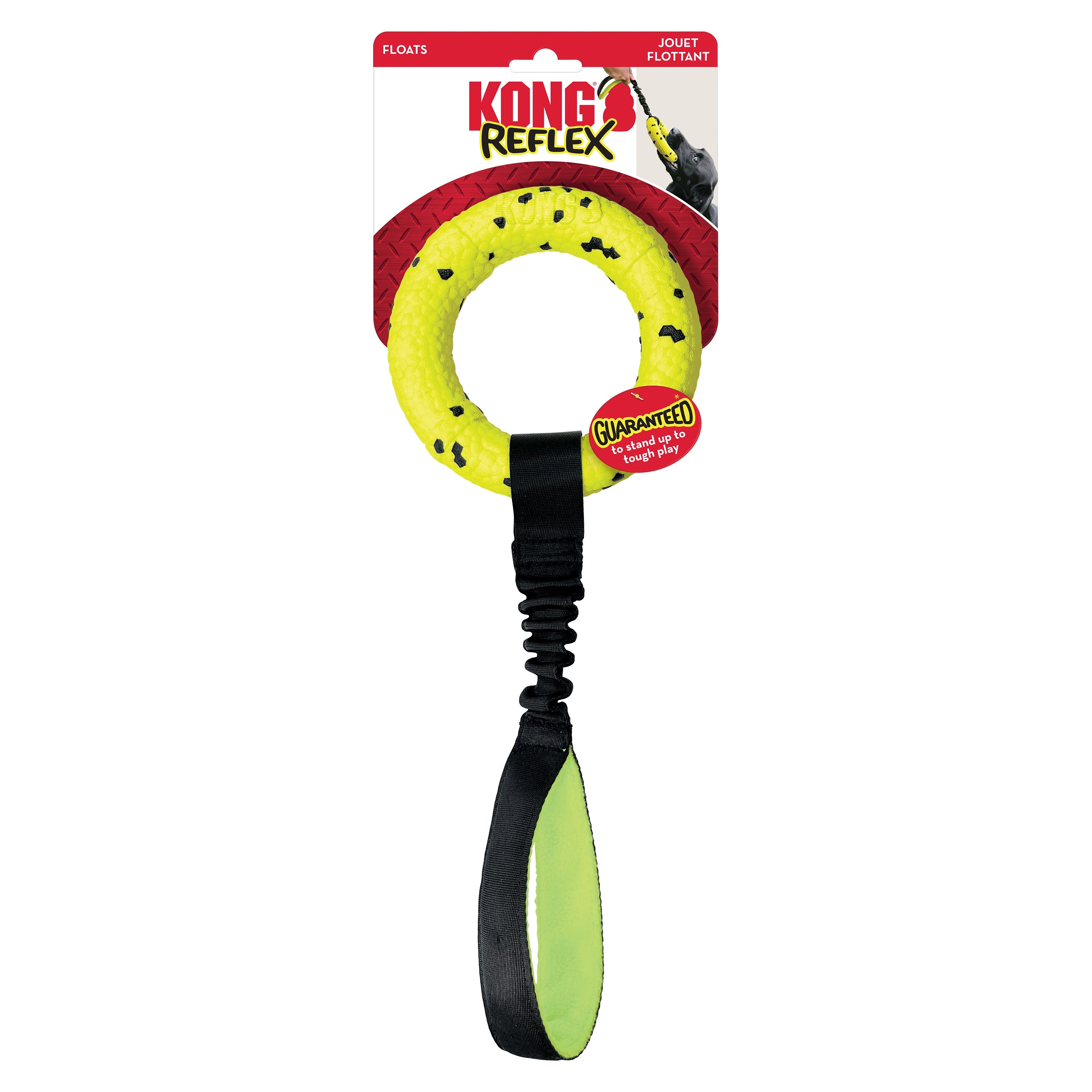 Kong Dog Toy - Reflex Tug Durable Chew Toy for Large & Small Dogs - Interactive Play for Indoor & Outdoor Fun