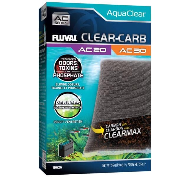Fluval AC Series Clear Carb Power Filter Insert – Replacement Filter Media for Aquariums – Perfect for Freshwater & Saltwater Fish Tanks – Improves Water Clarity & Filtration Efficiency