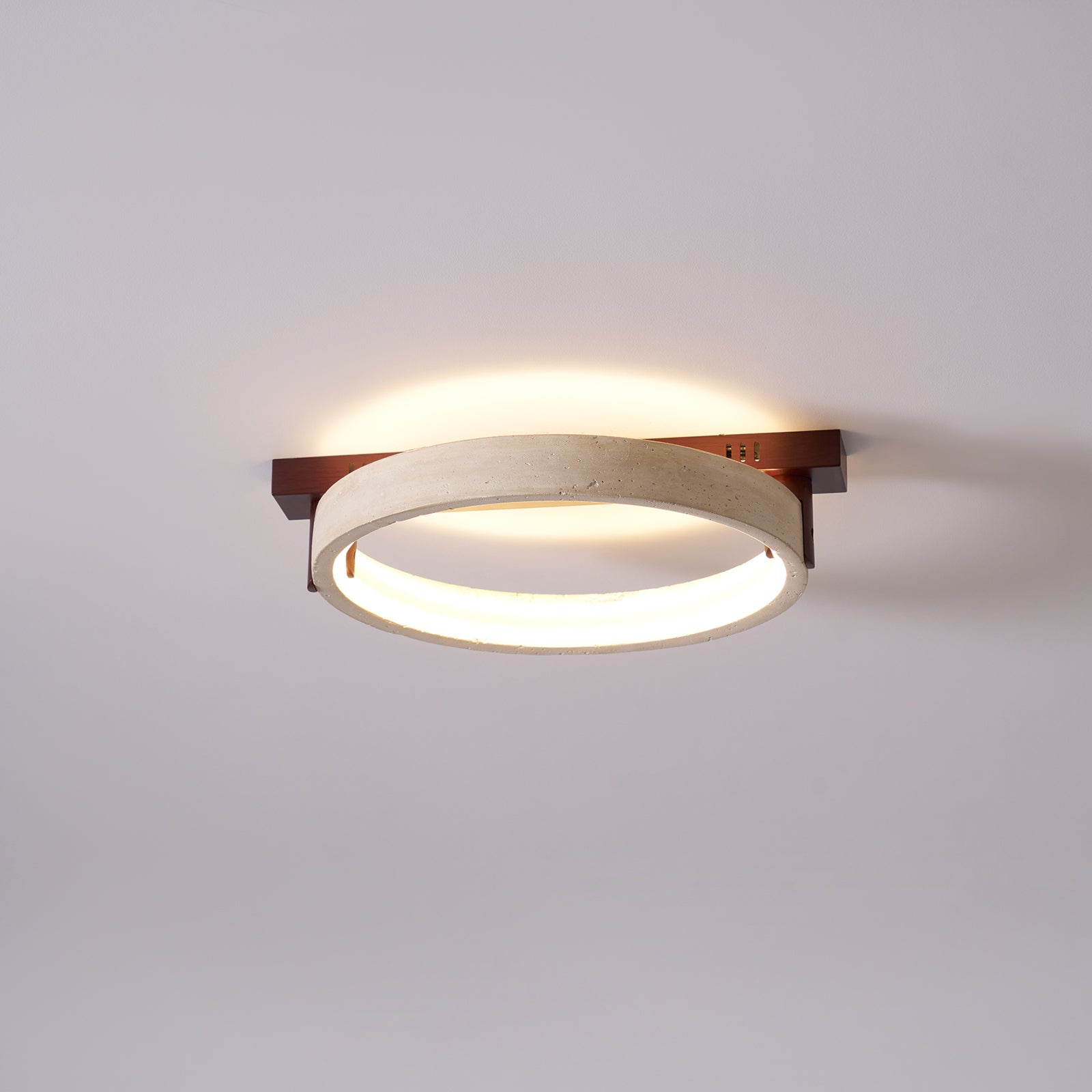 Horizon Ring Ceiling Lamp - Modern LED Flush Mount Light Fixture for Living Room, Bedroom, Kitchen & Office | Energy-Efficient Dimmable Lighting with Sleek Design