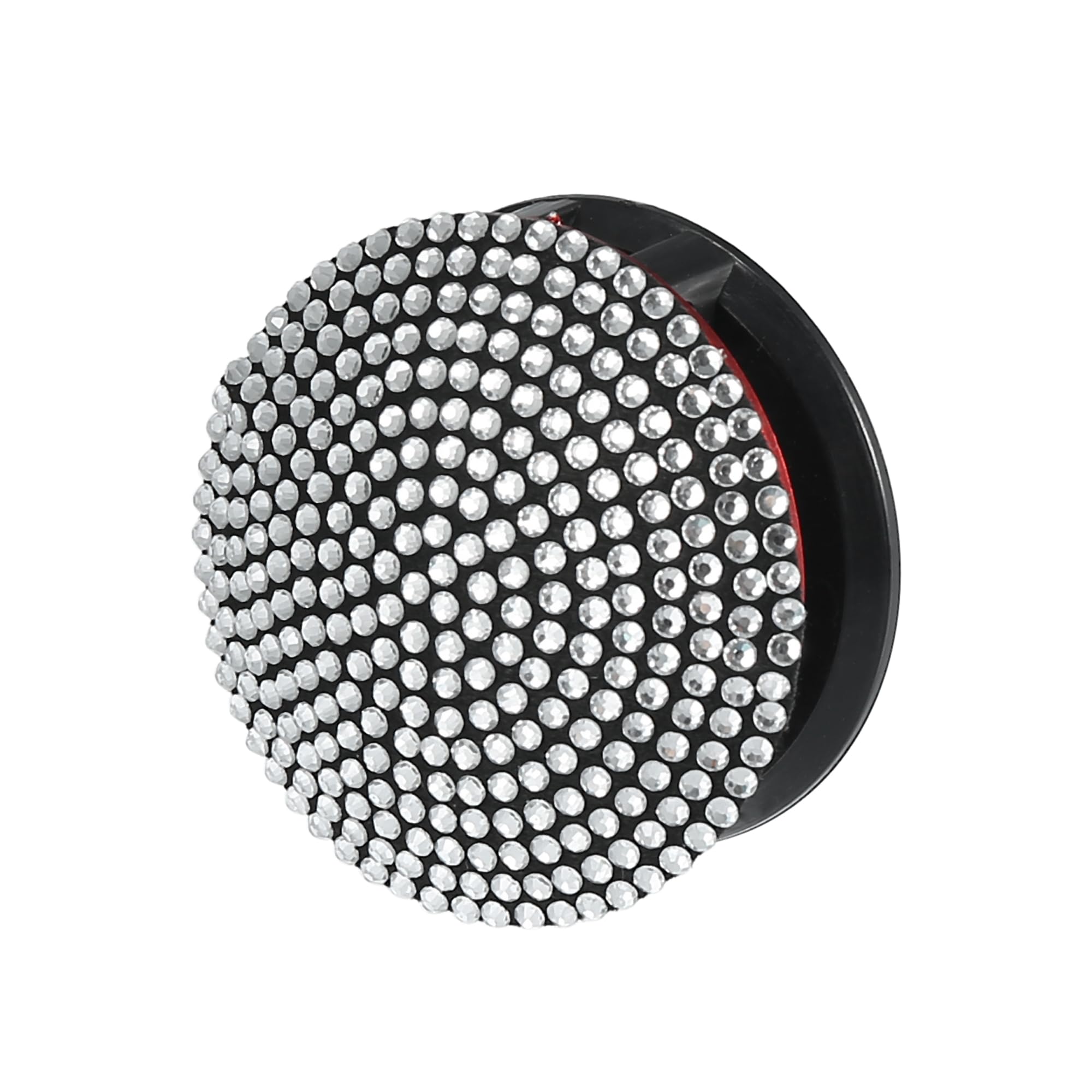 X AUTOHAUX Bling Car Start Stop Engine Button Cover - White Rhinestone Anti-Scratch Universal Decorative Ring for Ignition Protection | Stylish Upgrade for Luxury Cars, Sports Vehicles & Daily Commutes