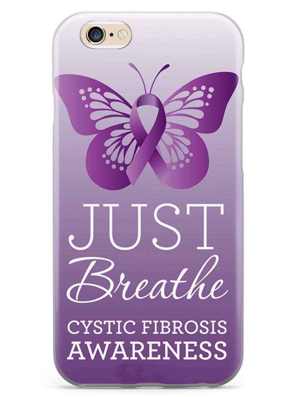 Premium 3D Textured Protective Phone Case for Apple iPhone 6 Plus/6s Plus - Slim Shockproof Cover with Cystic Fibrosis Awareness Design - Perfect for Daily Use, Travel & Work Protection