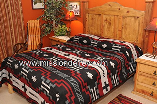 Mission Del Rey Western Bedding Collection - Laguna Black King Size 114
