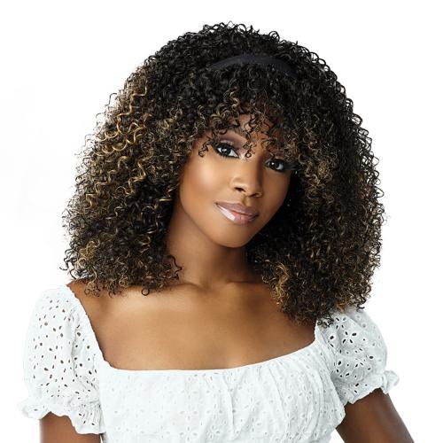 DASHLY Headband Bang Wig Unit 3 - Natural Looking Hairpiece with Adjustable Headband for Women | Perfect for Cosplay, Halloween Costumes & Everyday Fashion