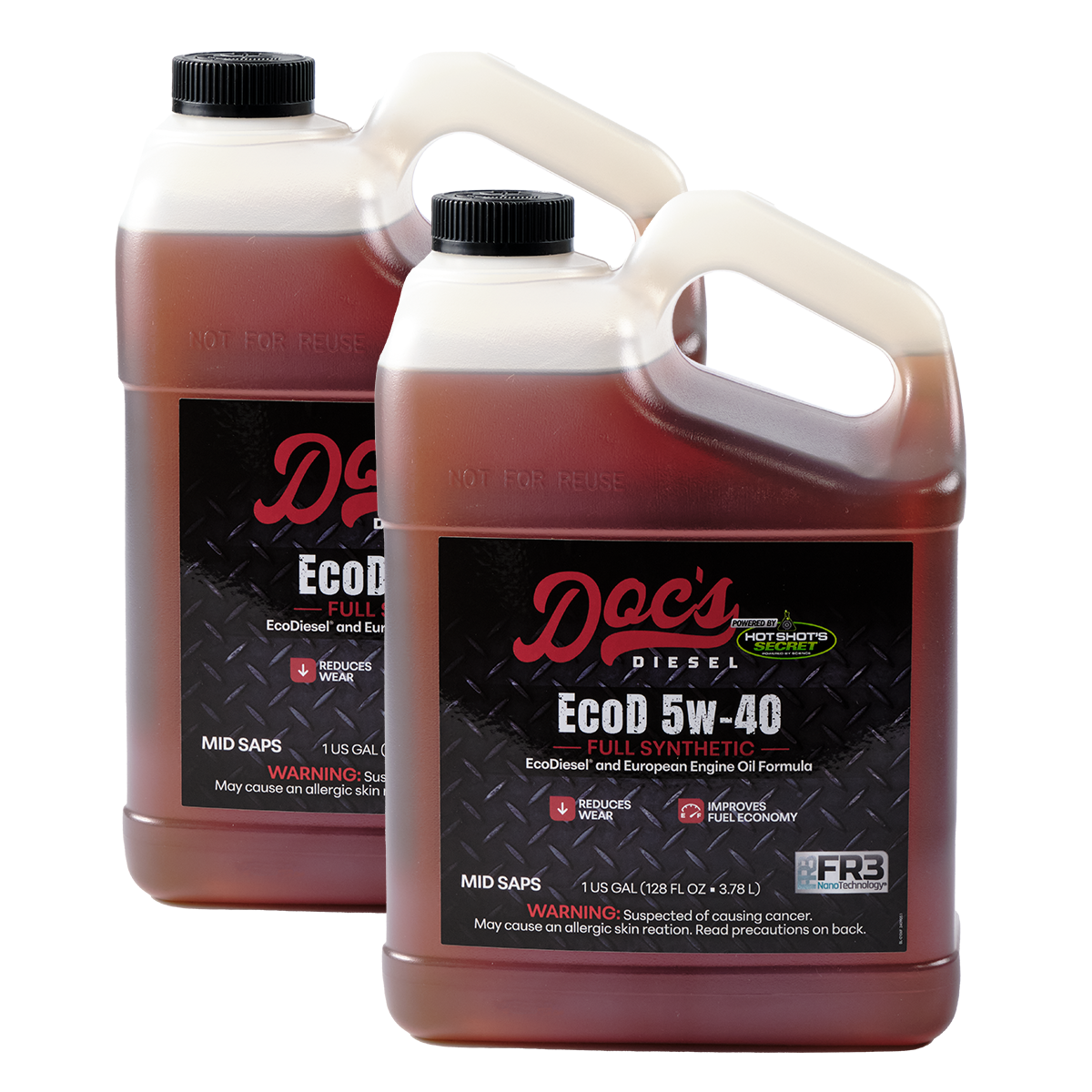 Doc's Diesel 5W-40 Full Synthetic Oil Change Kit for Jeep Wrangler/Gladiator 3.0L & Dodge RAM 1500 3.0L EcoDiesel (2020-2025) - High Performance Engine Protection for Off-Road Adventures & Towing