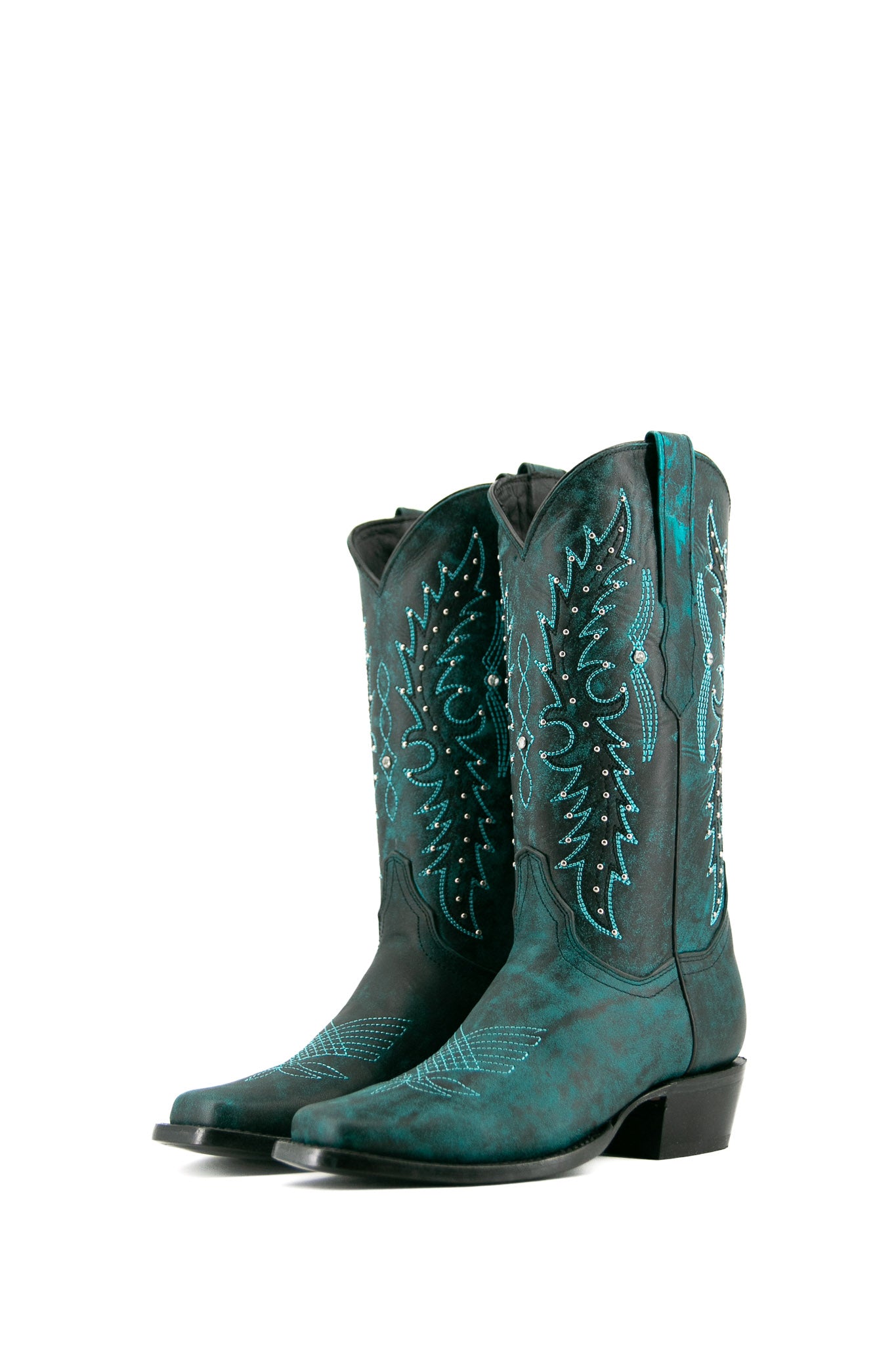 Paulina Frontier Cowgirl Boots for Women - Western Ankle Boots with Leather & Stitching Details - Perfect for Rodeo, Country Dancing & Outdoor Adventures