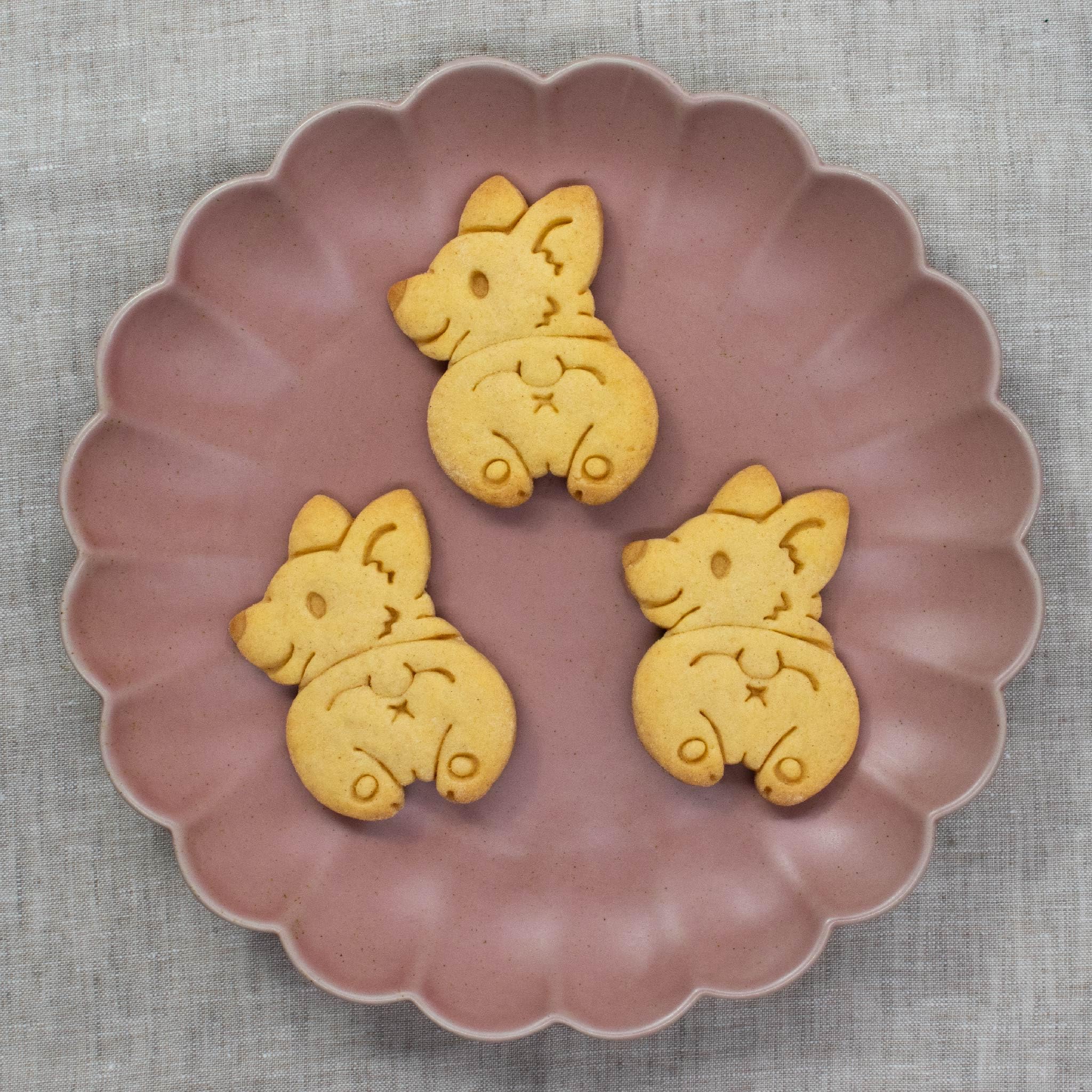 Corgi Butt Cookie Cutter - 1 Piece Stainless Steel Dog Bone Pastry Mold for Baking, DIY Cookies, Cupcake Decorations - Perfect for Dog Lovers, Birthday Parties, and Holiday Treats