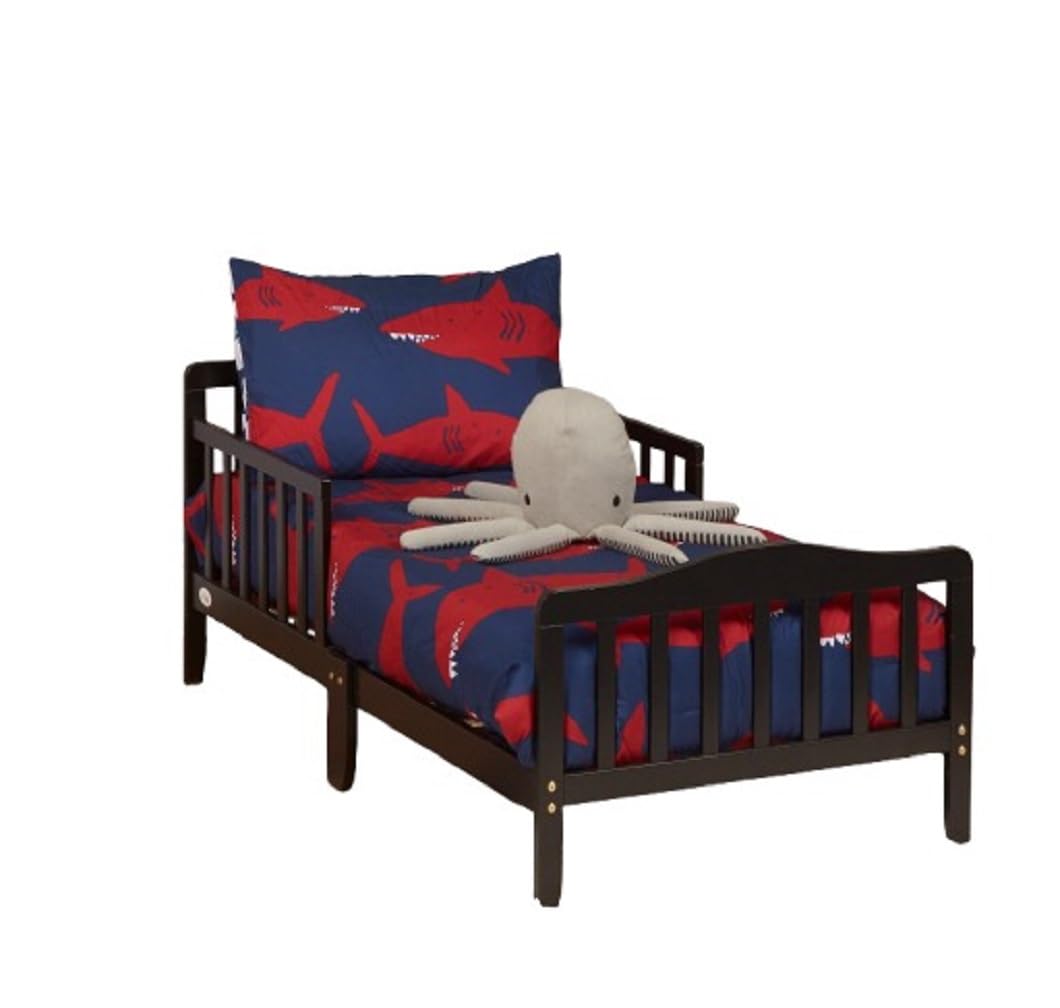 Suite Bebe Blaire Toddler Bed - Black Wooden Crib for Baby & Kids Nursery | Perfect for Toddler Transition, Daycare or Guest Room