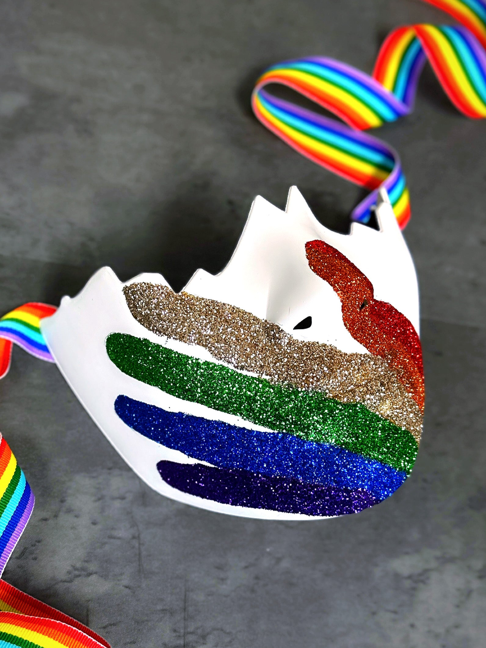 Resilience Pride Face Mask - Reusable & Breathable LGBTQ+ Rainbow Design for Daily Wear, Workouts & Events - Support Equality & Inclusivity