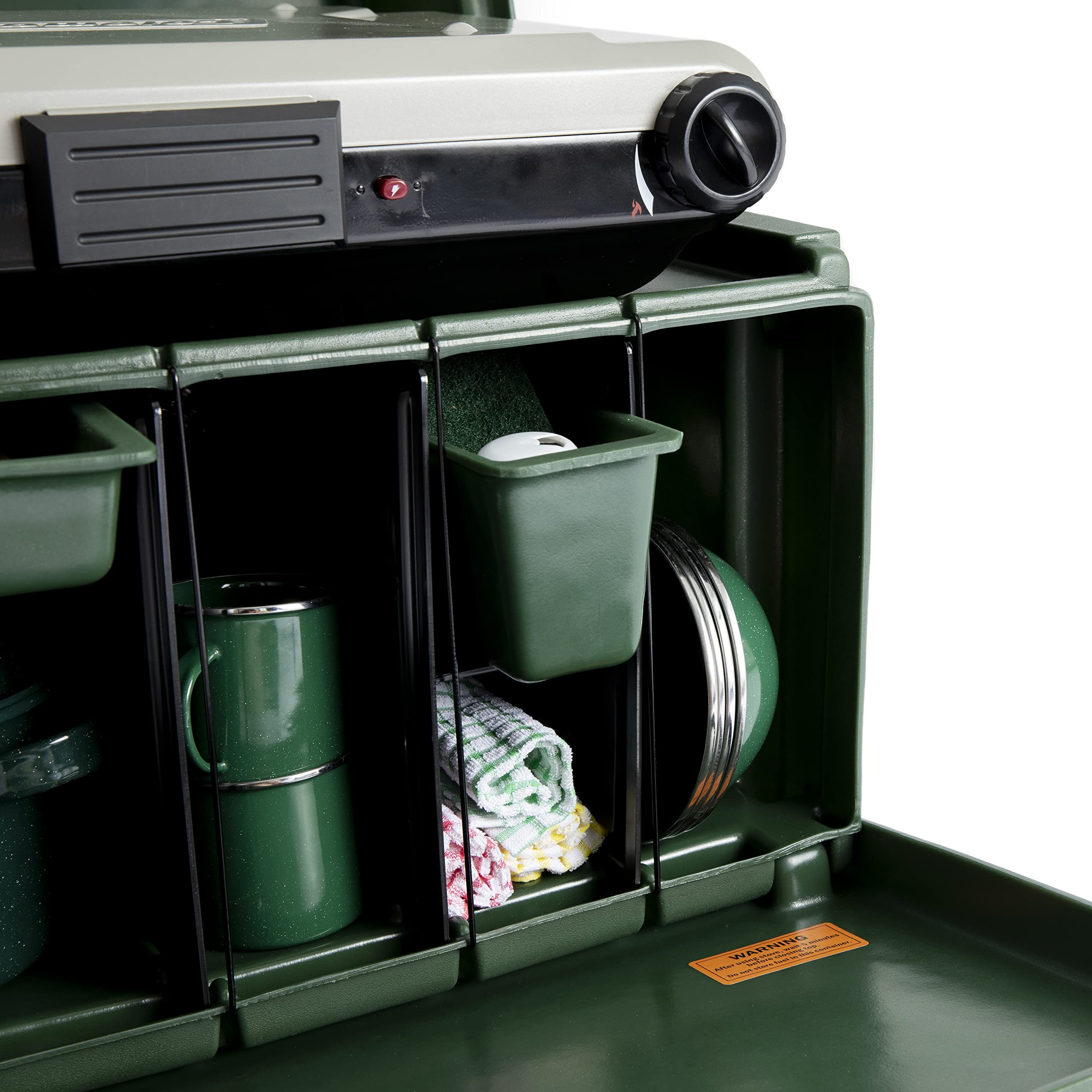 YOKE Chuck Box Camp Kitchen - American-Made Portable Camping Kitchen with Sink & Storage | Perfect for Outdoor Cooking, Camping Trips & RV Adventures