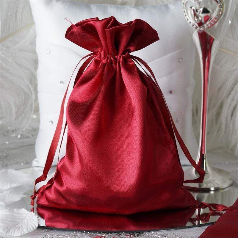 12-Piece 6x9 Inch Satin Drawstring Bags - Elegant Gift Packaging for Jewelry, Candles & Party Favors - Perfect for Weddings, Baby Showers & Special Events