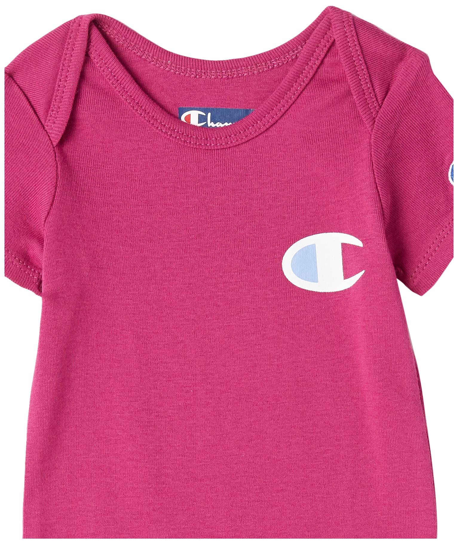 Champion 5-Pack Short Sleeve Baby Bodysuits - Gender Neutral Infant Clothes for 0-6 Months - Soft Cotton Onesies in Multiple Colors - Perfect for Everyday Wear, Playtime & Photo Shoots