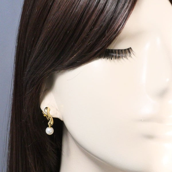 18K Yellow Gold Pearl Earrings for Women - Classic Elegant Jewelry Gift for Wedding, Anniversary & Special Occasions