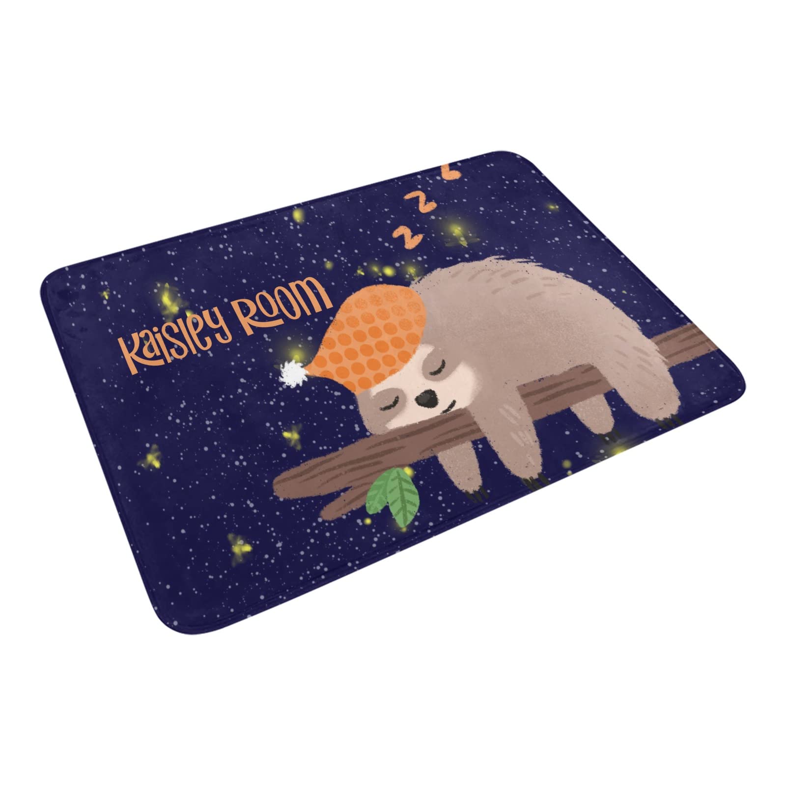 Custom Personalized Sloth Doormat - Sweet Dream Sleeping Sloth Welcome Mat 23.6