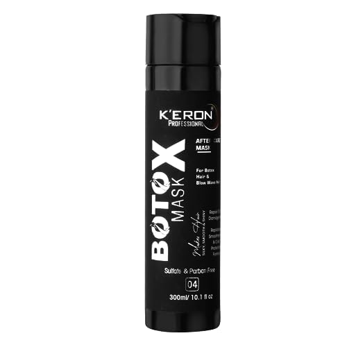 KERON’S Professional Botox Hair Mask 300ml - Deep Conditioning Treatment for Straightened & Smoothened Hair | Repair & Nourish Damaged Hair | Perfect for Salon & Home Use