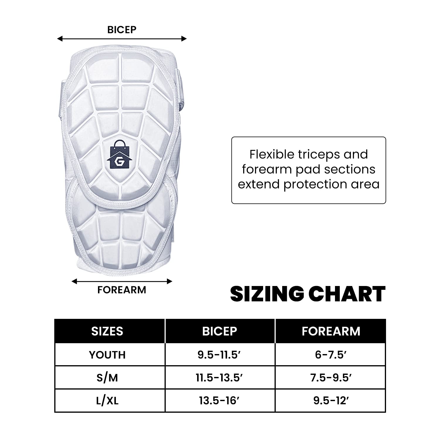 Baseball & Softball Elbow Guard - Maximum Protection & Comfort for Youth & Adult Players - Durable Outer Shell & Lightweight Design - Ideal for Batting Practice, Games & Training Sessions