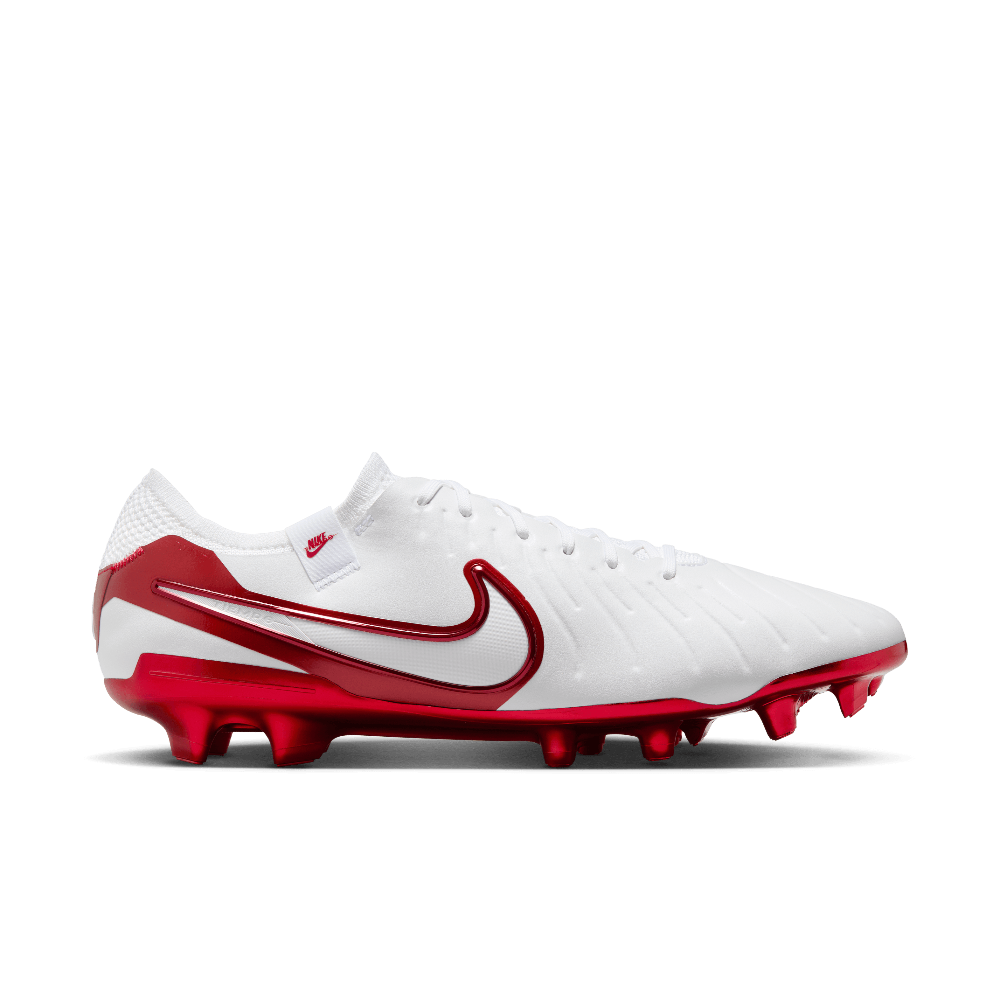 Nike Tiempo Legend 10 Elite LV8 FG Soccer Cleats - White/Multi-Color Football Shoes for Men | Perfect for Professional Matches & Training Sessions