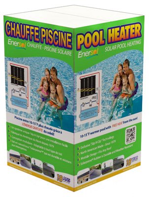 1' x 8' Solar Pool Heater with Installation Hardware - Efficient Solar Heating System for Above Ground & Inground Pools - Extend Your Swimming Season with Eco-Friendly Solar Energy (Perfect for Backyard, Residential & Commercial Pool Heating)