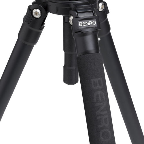 Benro A373F Aluminum Single Tube Tripod with S6Pro Fluid Video Head - Professional Camera Tripod for DSLR, Mirrorless & Video Cameras - Perfect for Travel, Vlogging & Outdoor Photography