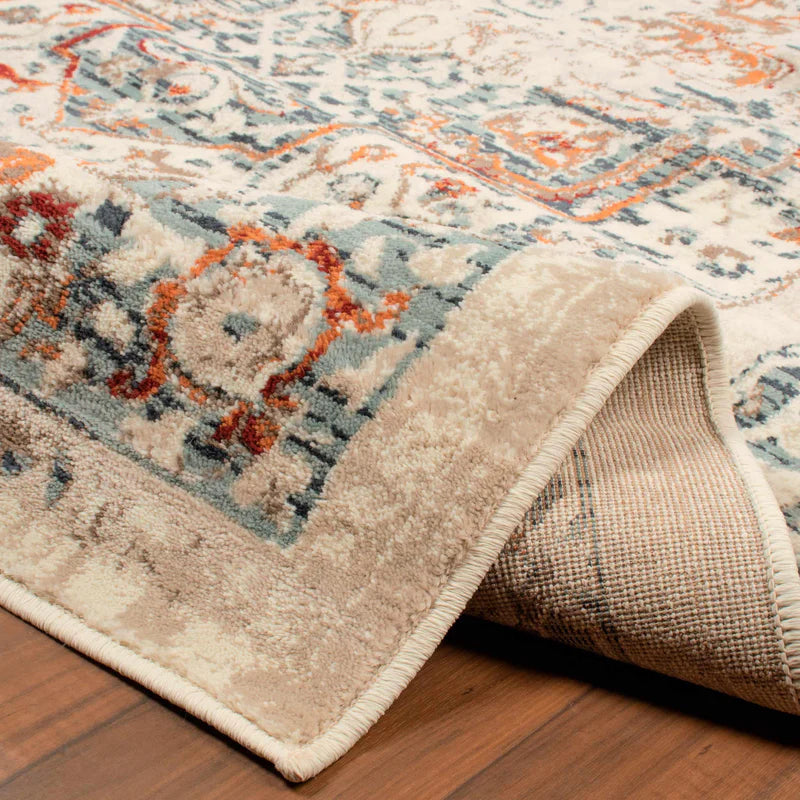 Lucida Traditional Tribal Floral Indoor Area Rug - Non-Slip Bohemian Design for Living Room, Bedroom & Home Decor