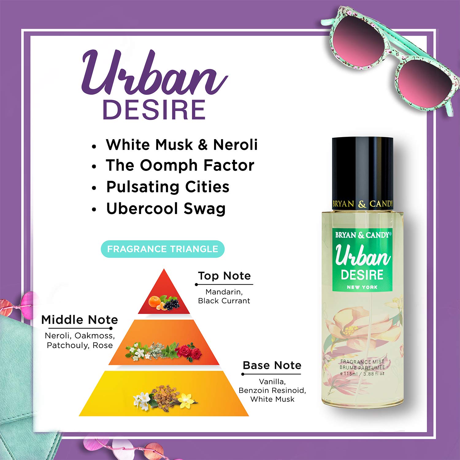 Bryan & Candy Body Fragrance Mist Spray TRIO Set - 115ml Each (Pack of 3) | Alcohol-Free Perfume for Women | Perfect Gift for Sister, Raksha Bandhan, Birthday & Anniversary | Daily Use, Office & Special Occasions
