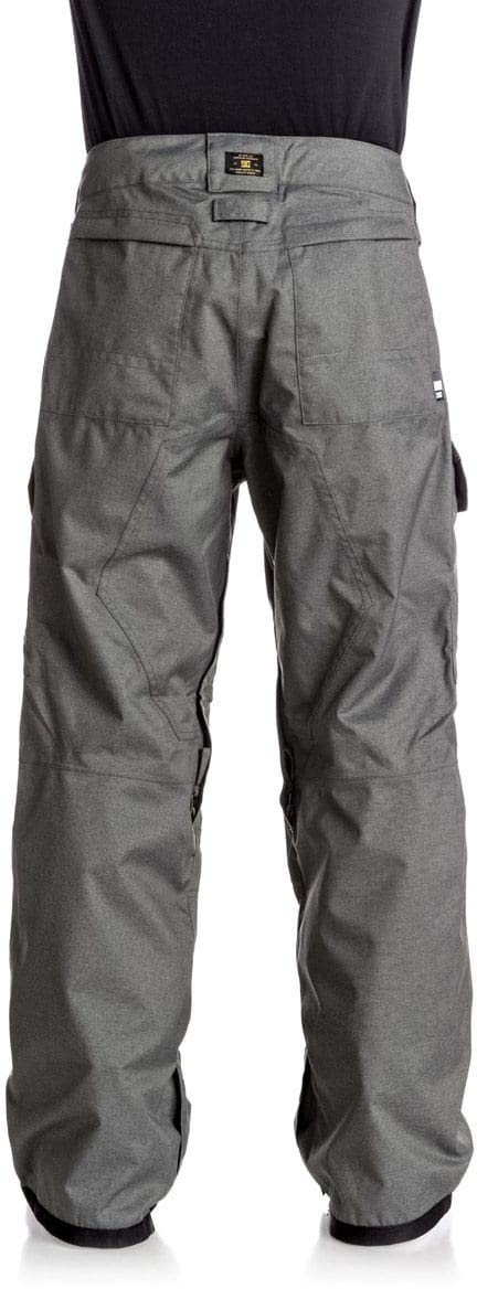 DC Men's Code 15K Waterproof Snow Pants - Insulated Winter Ski Pants for Men, Windproof & Thermal Snowboarding Trousers, Dark Shadow (XL) - Perfect for Skiing, Snowboarding & Cold Weather Outdoor Activities