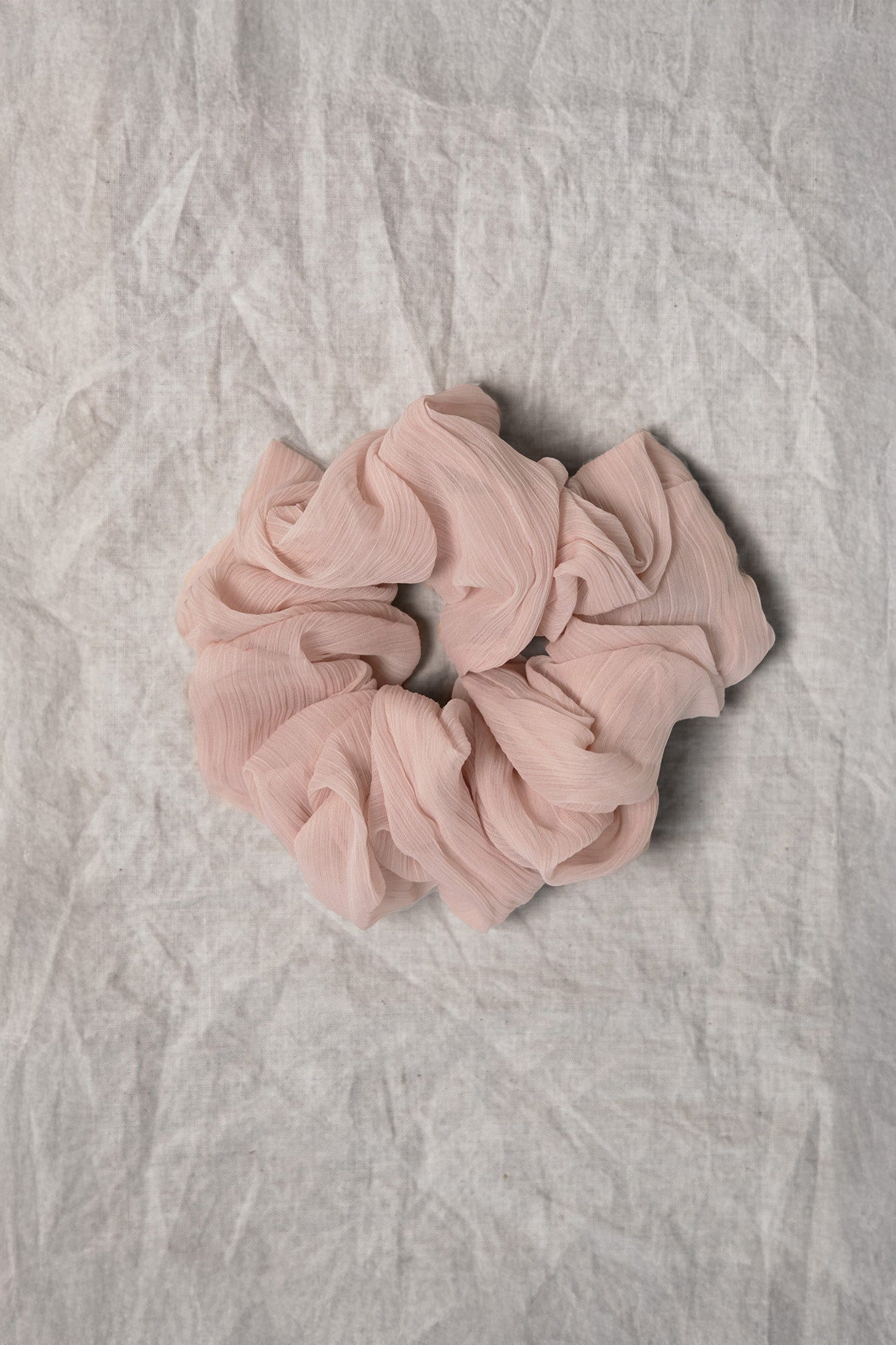 100% Upcycled Crinkle Chiffon Scrunchie Hair Tie - Eco-Friendly Fashion Accessory for Women & Girls - Perfect for Workouts, Yoga, and Everyday Styling