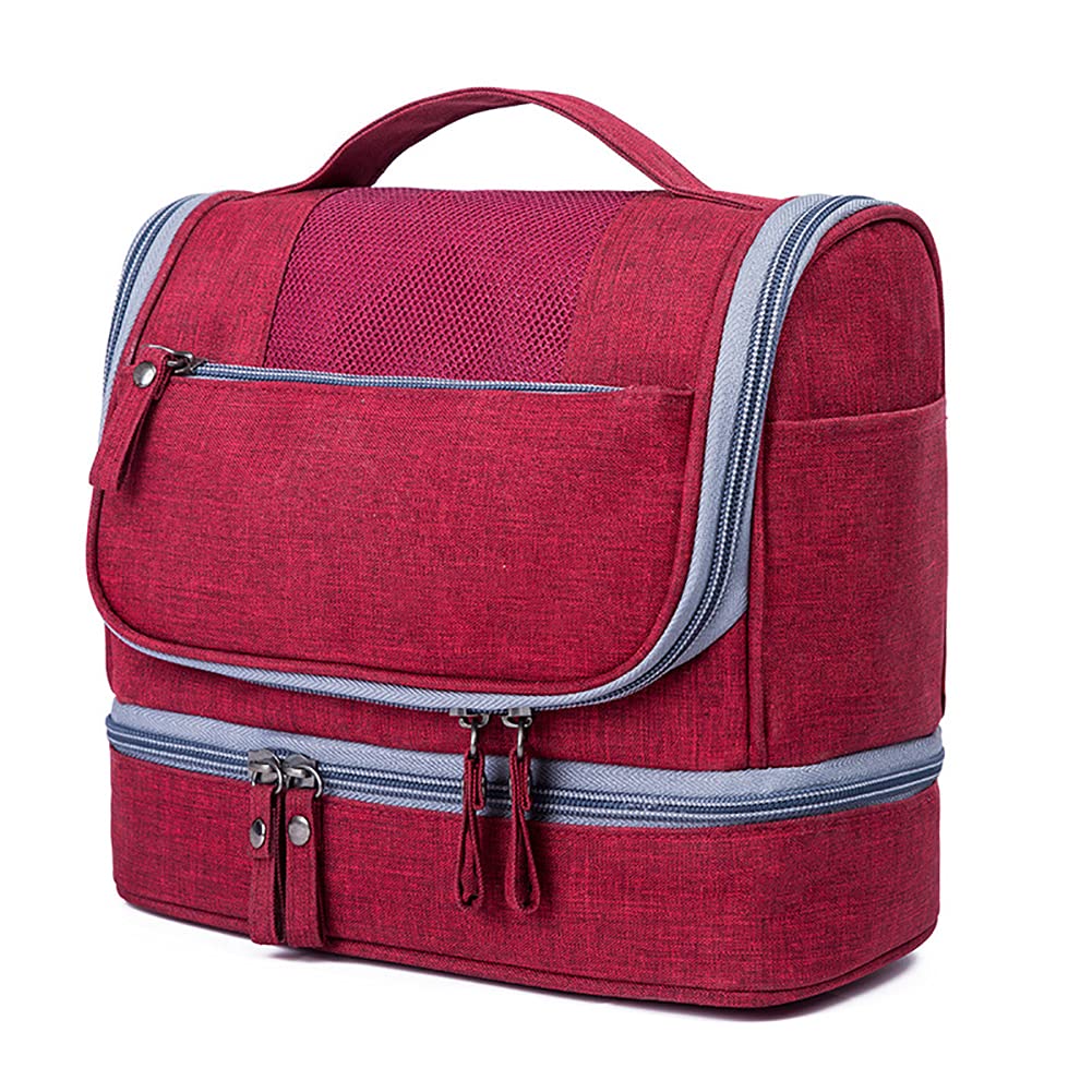 Waterproof Hanging Cosmetic Bag for Travel & Bathroom - Portable Makeup Organizer for Women & Men