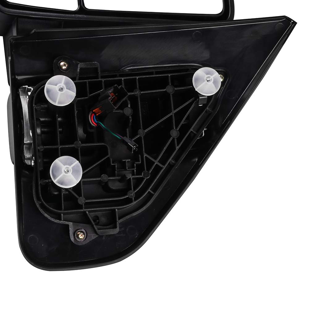 2004-2014 Ford F-150 Towing Mirrors - Power Adjustable Heated Side Mirrors with Turn Signal & Puddle Light (Black Housing) | Perfect for Truck Towing, Night Driving & Enhanced Visibility