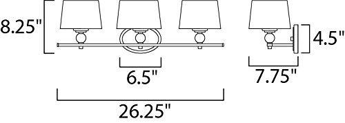 Rondo-3 Transitional Bathroom Vanity 26.25