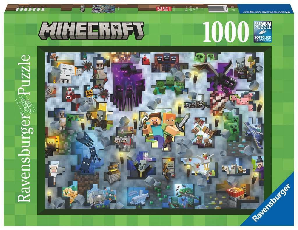 Ravensburger 1000 Piece Adult Jigsaw Puzzle - Minecraft Themed (17188) - Perfect for Family Game Night, Stress Relief & Home Decor
