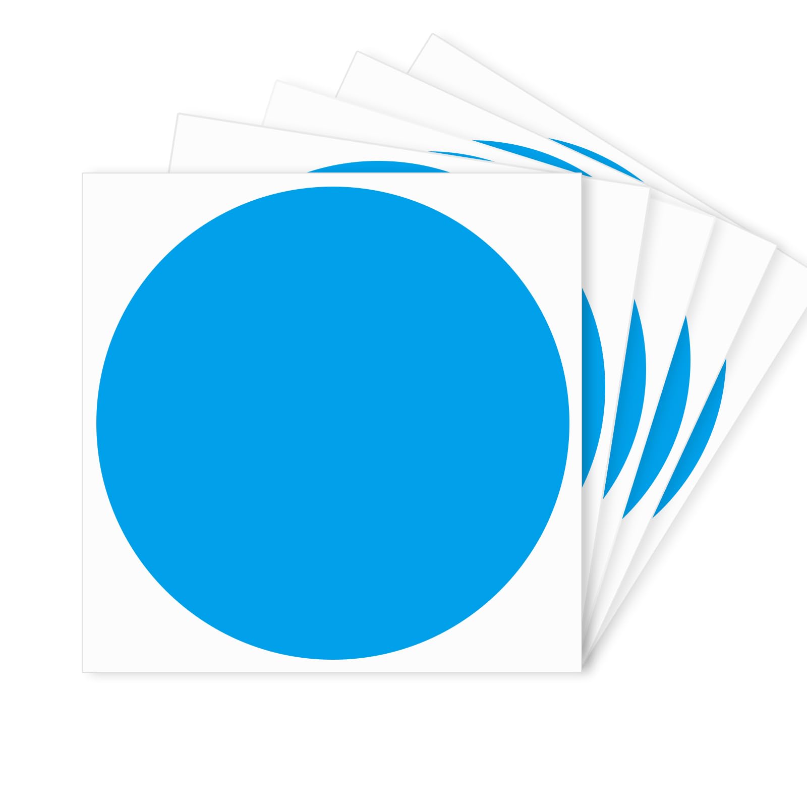 STARLIBOO 4 Inch Removable Dot Stickers - Round Writable Price Labels for Office, Garage Sales & Yard Sales (Blue) | Perfect for Pricing, Organizing & DIY Projects