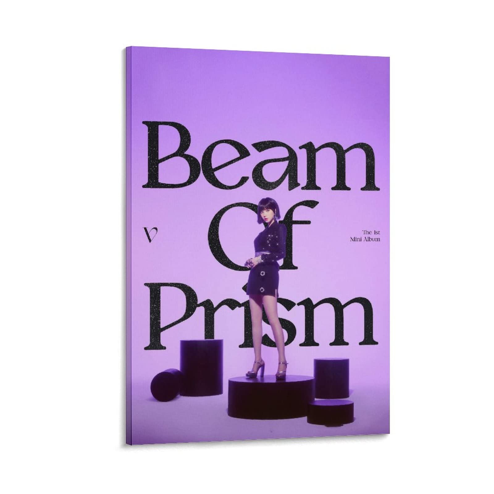 VIVIZ Kpop Beam Of Prism Teaser BOP BOP Poster - 24x36inch(60x90cm) Canvas Wall Art Print for Bedroom, Living Room & Office Decor - Girl Group Merchandise, Cool Kpop Painting, Large Home Wall Picture