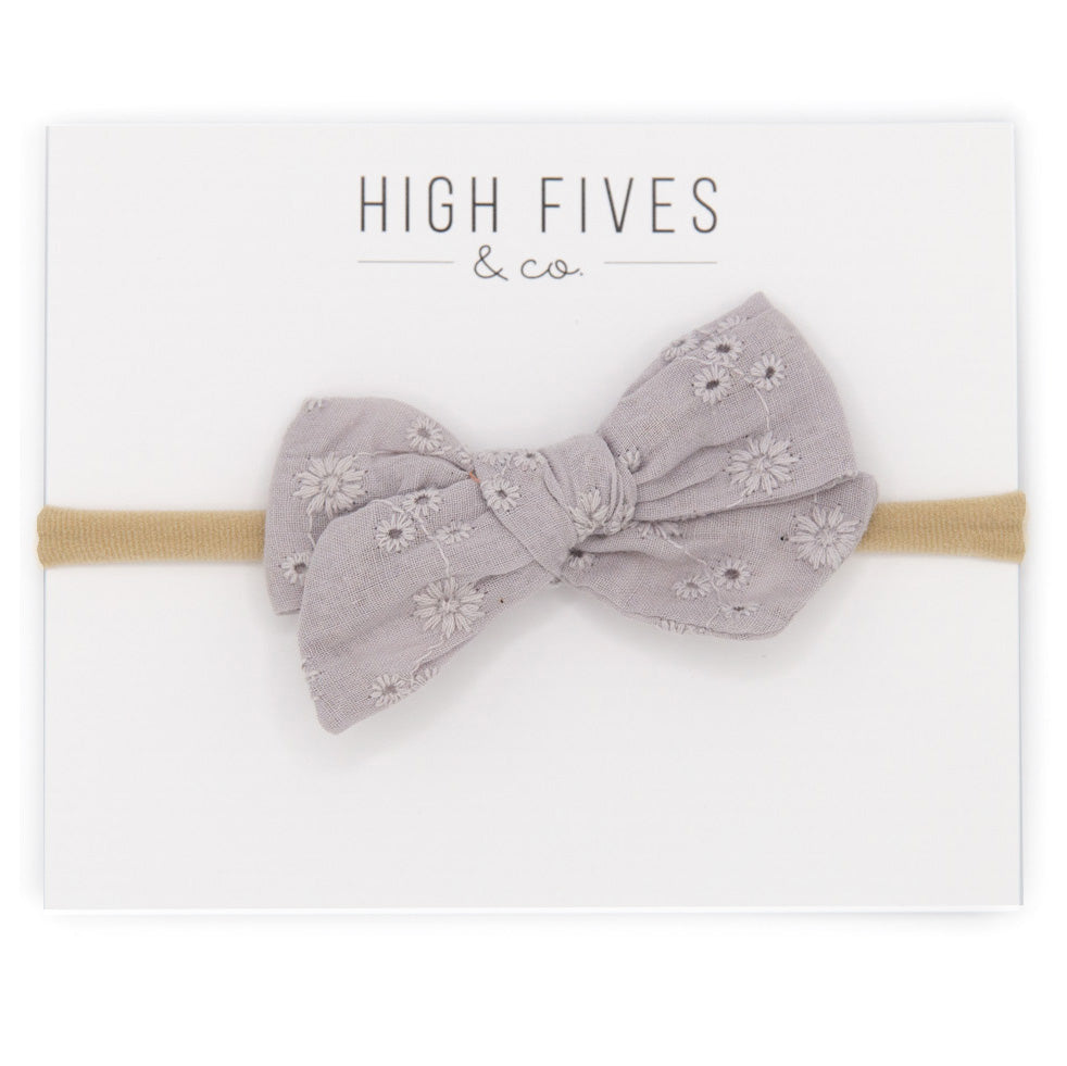 Elegant Eyelet Bow Nylon Headband for Women - Fashion Hair Accessories for Daily Wear, Parties and Special Occasions