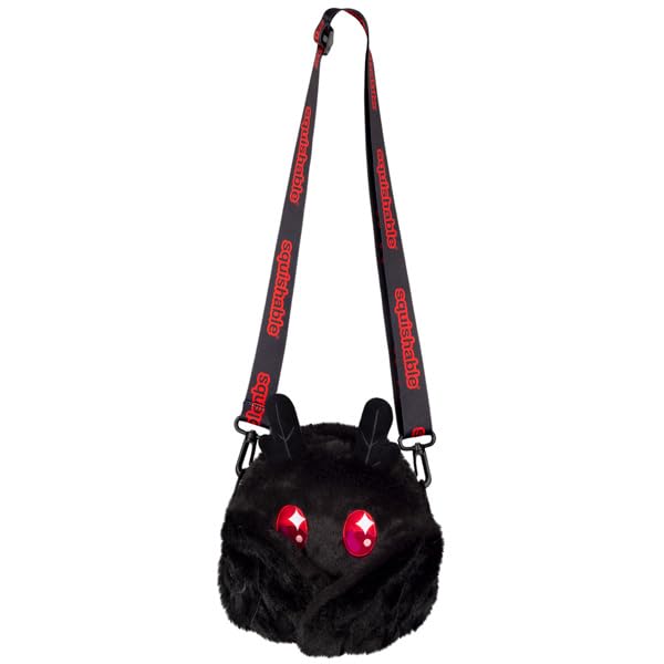 Squishable Baby Mothman Fuzzy Crossbody Bag - Cute Plush Shoulder Purse for Cosplay, Halloween & Kawaii Fashion Accessories | Perfect for Conventions, Gift Giving & Everyday Use