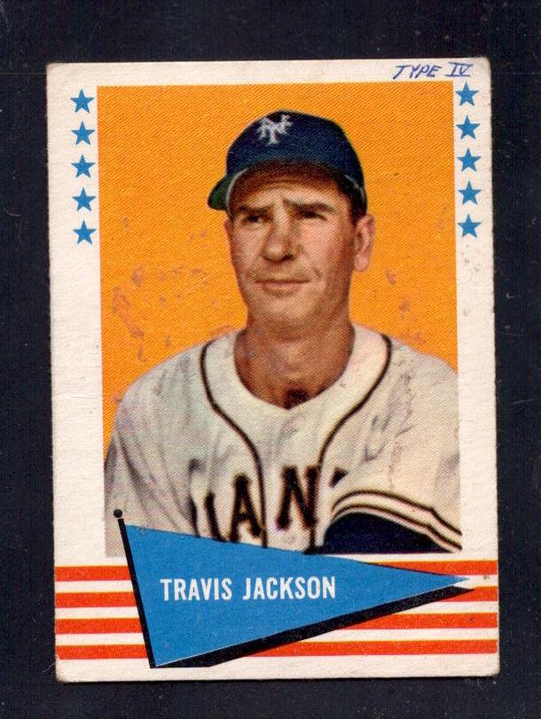 1961 Travis Jackson Fleer Baseball Greats #115 Vintage Baseball Card - New York Giants MLB Memorabilia for Collectors & Fans | Perfect for Display, Gifts & Sports Memorabilia Collections