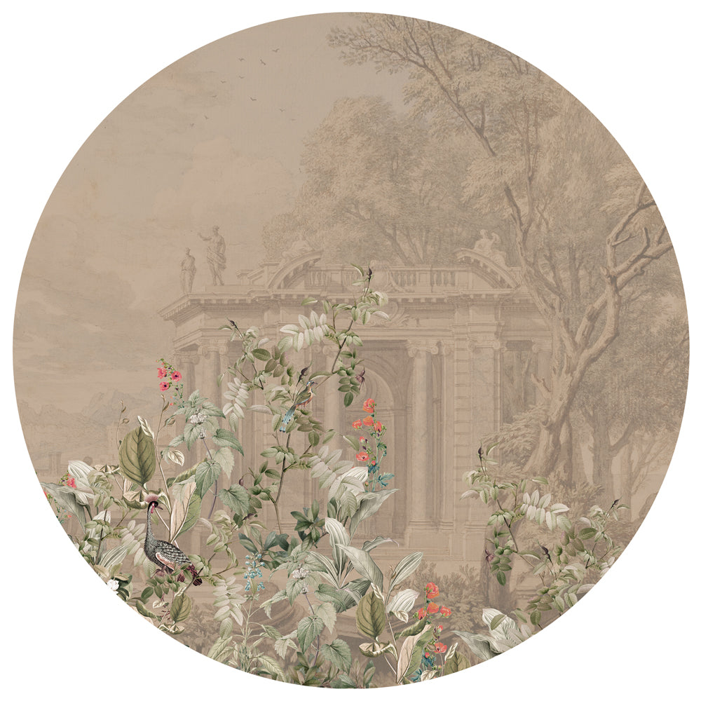 Round Wall Sticker - Avian Oasis Decorative Bird Wall Art for Home & Office Decor | Perfect for Nursery, Living Room, Bedroom