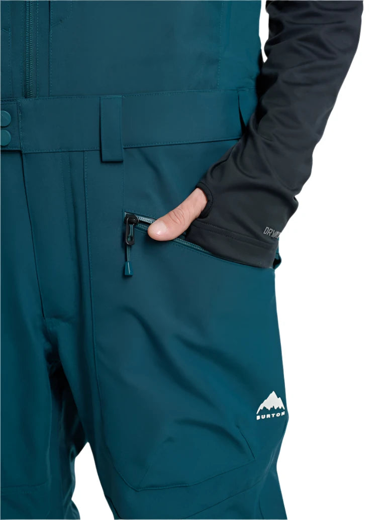 Burton Reserve Bib Snow Pants 2025 - Waterproof & Insulated Ski Bibs for Men & Women - Perfect for Snowboarding, Skiing & Winter Outdoor Adventures