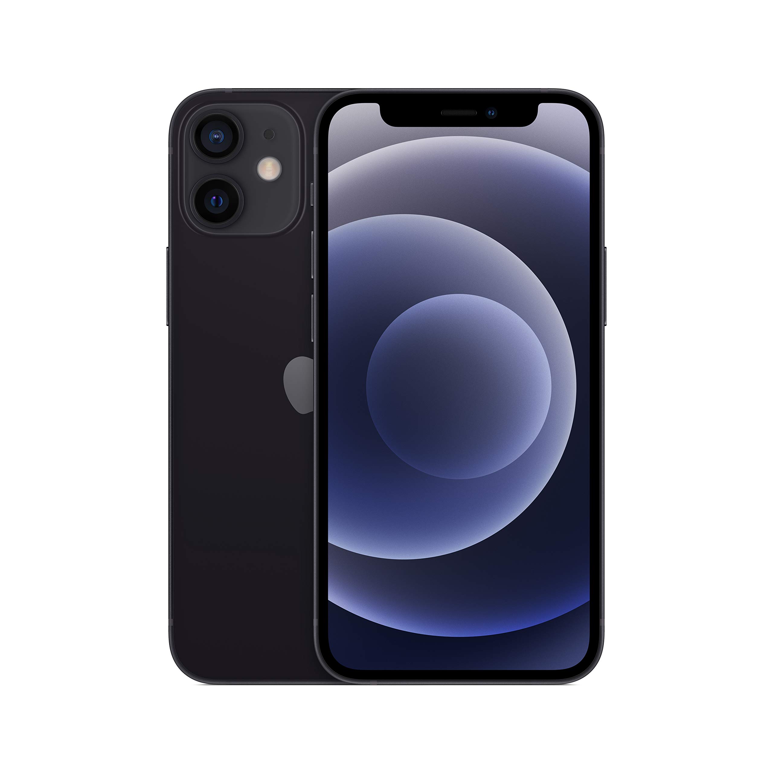 Refurbished Apple iPhone 12 mini 64GB Black - Unlocked Smartphone for Travel, Work & Daily Use