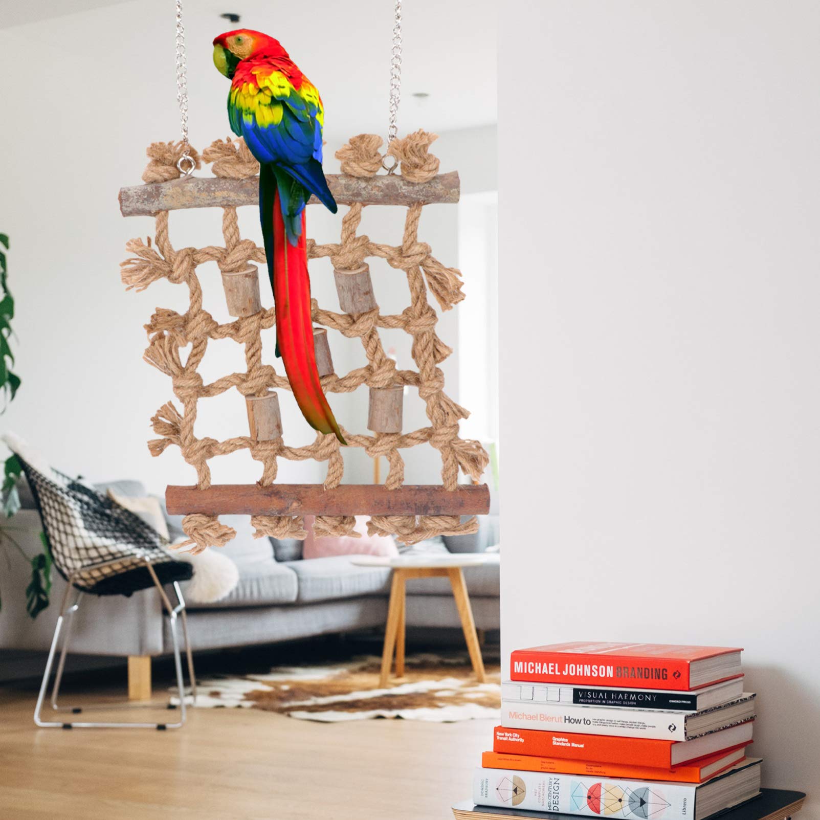 Balacoo 1pc Parrot Climbing & Chewing Toy - Durable Bite-Resistant Plaything for Pet Birds - Interactive Play & Exercise Toy for Parakeets, Cockatiels, Conures - Perfect for Cage Enrichment & Mental Stimulation