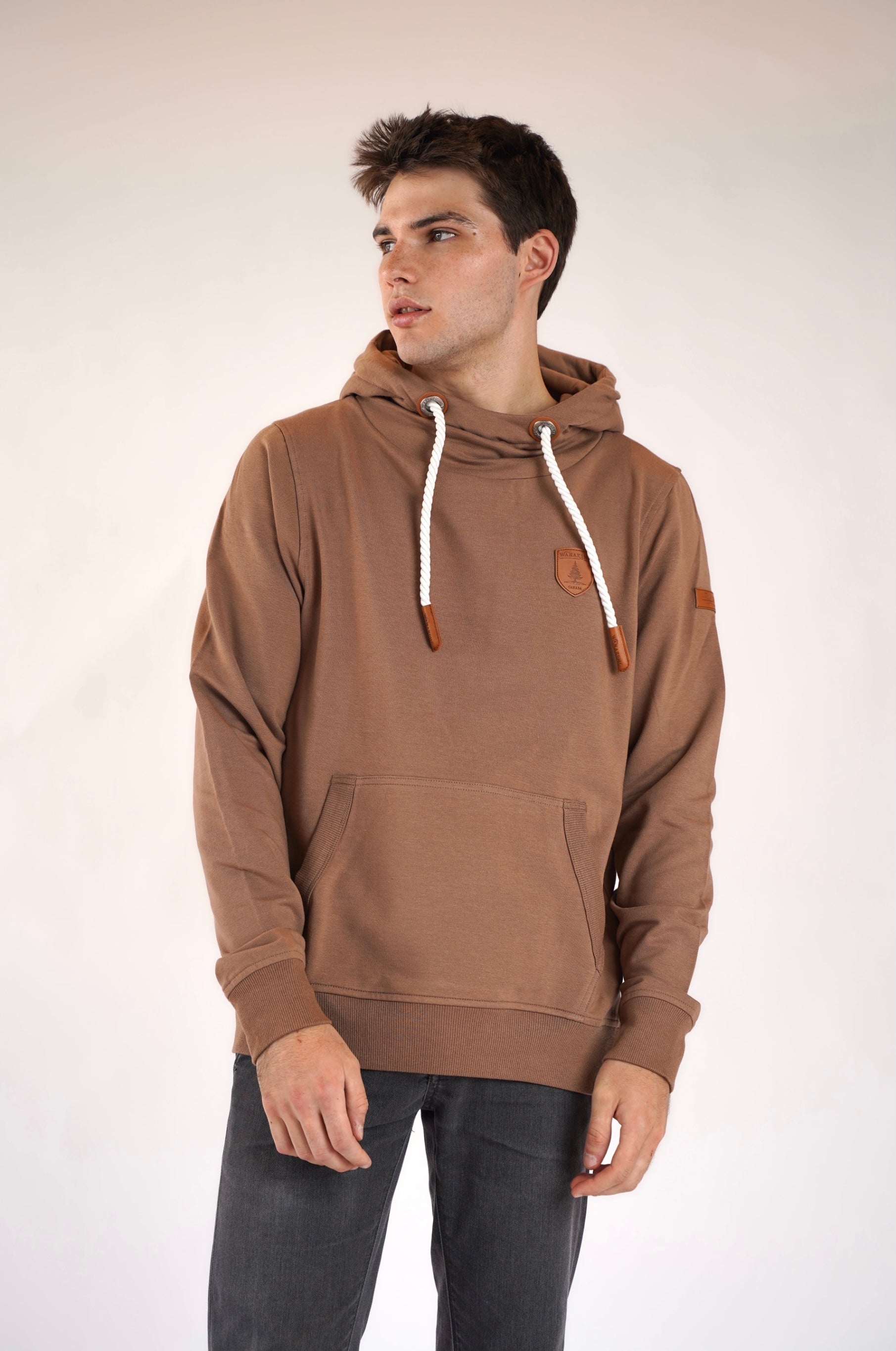 Premium Cascade Mocha Hoodie for Men & Women | Soft Cotton Blend Pullover | Cozy Casual Wear for Fall & Winter | Perfect for Outdoor Activities, Lounging & Travel