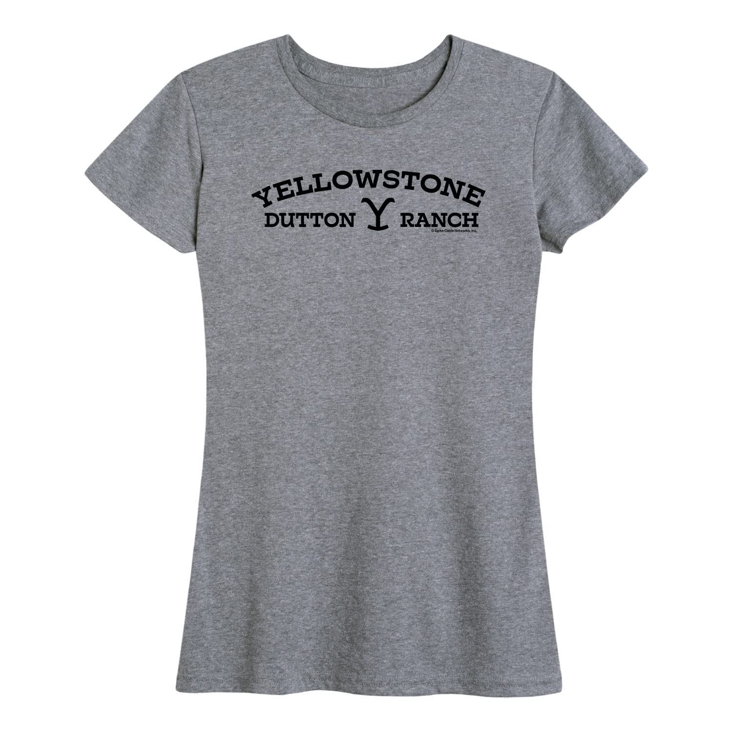 Yellowstone Dutton Logo Women's Short Sleeve Graphic T-Shirt | HYBRID APPAREL | Soft Cotton Tee for Casual Wear, Fan Merchandise & TV Show Fashion