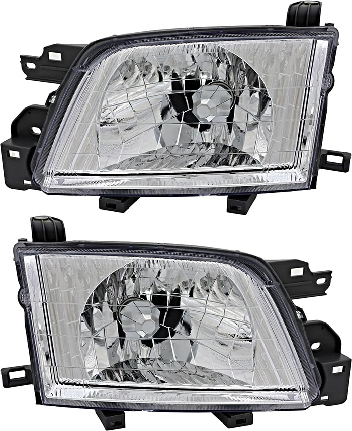 Subaru Forester Headlight Assembly Kit - Halogen Replacement Lamps for Driver & Passenger Side (2001-2002 Models) | Perfect for Night Driving & Off-Road Adventures