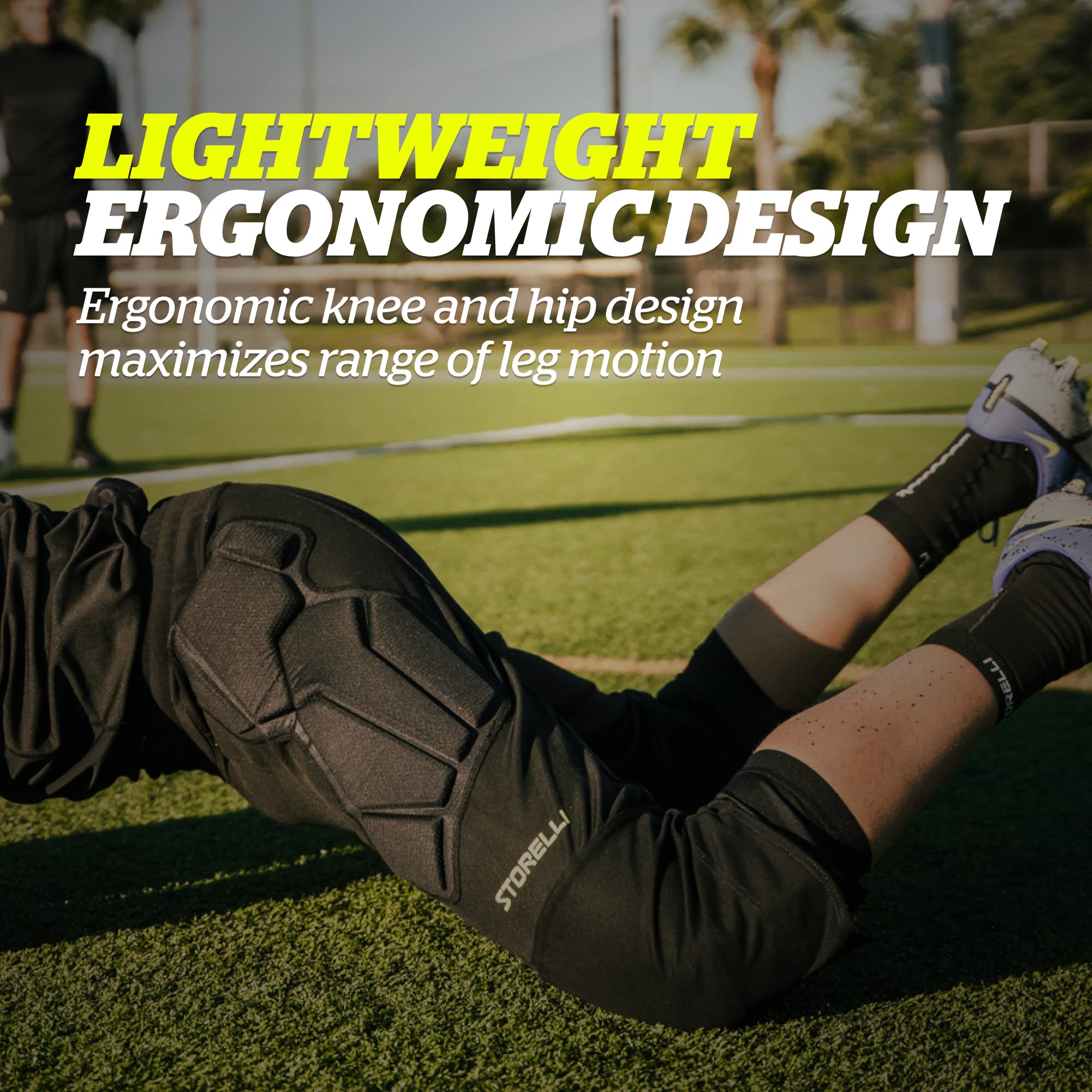 Storelli ExoShield Goalkeeper Pants - High-Impact Protection Soccer Pants with Sweat-Wicking & UV-Resistant Fabric for Goalkeepers | Perfect for Training, Matches & Outdoor Sports